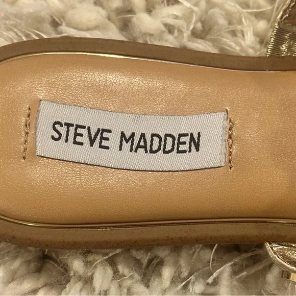Steve Madden Ariele Studded Slide Women’s Sandal Gold, Brand New - Picture 11 of 11